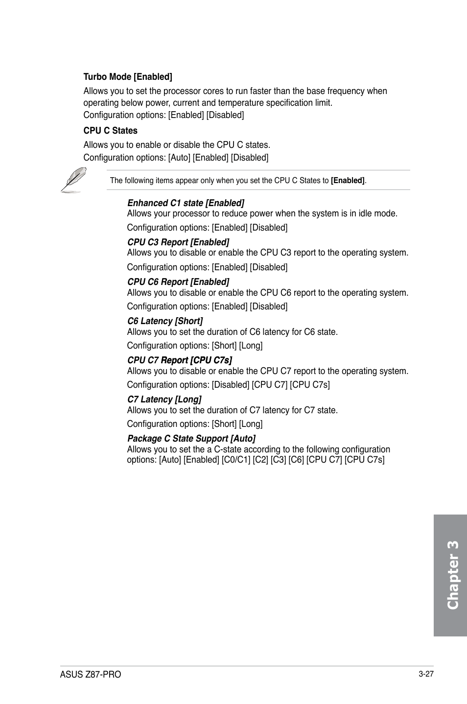 Chapter 3 | Asus Z87-PRO User Manual | Page 109 / 168