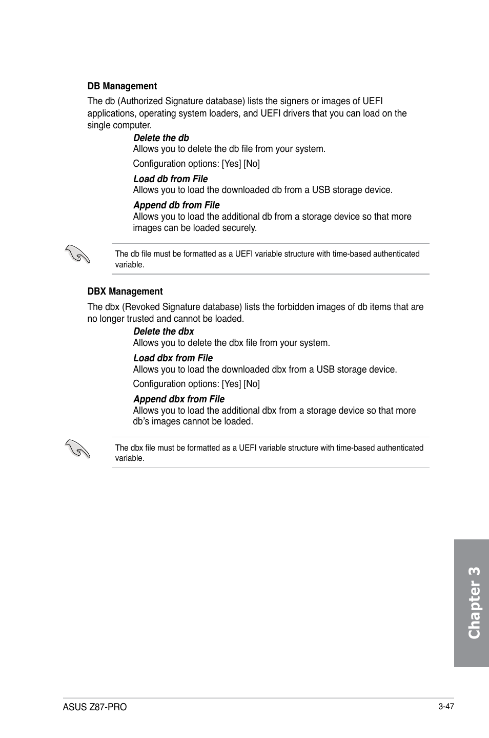 Chapter 3 | Asus Z87-PRO User Manual | Page 129 / 168