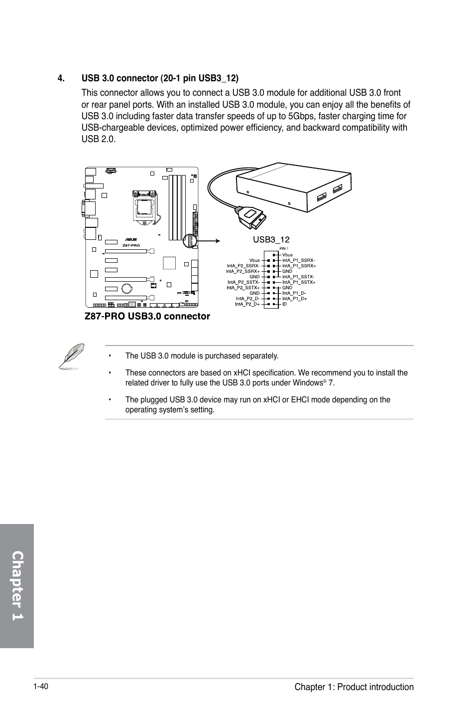 Chapter 1 | Asus Z87-PRO User Manual | Page 56 / 168