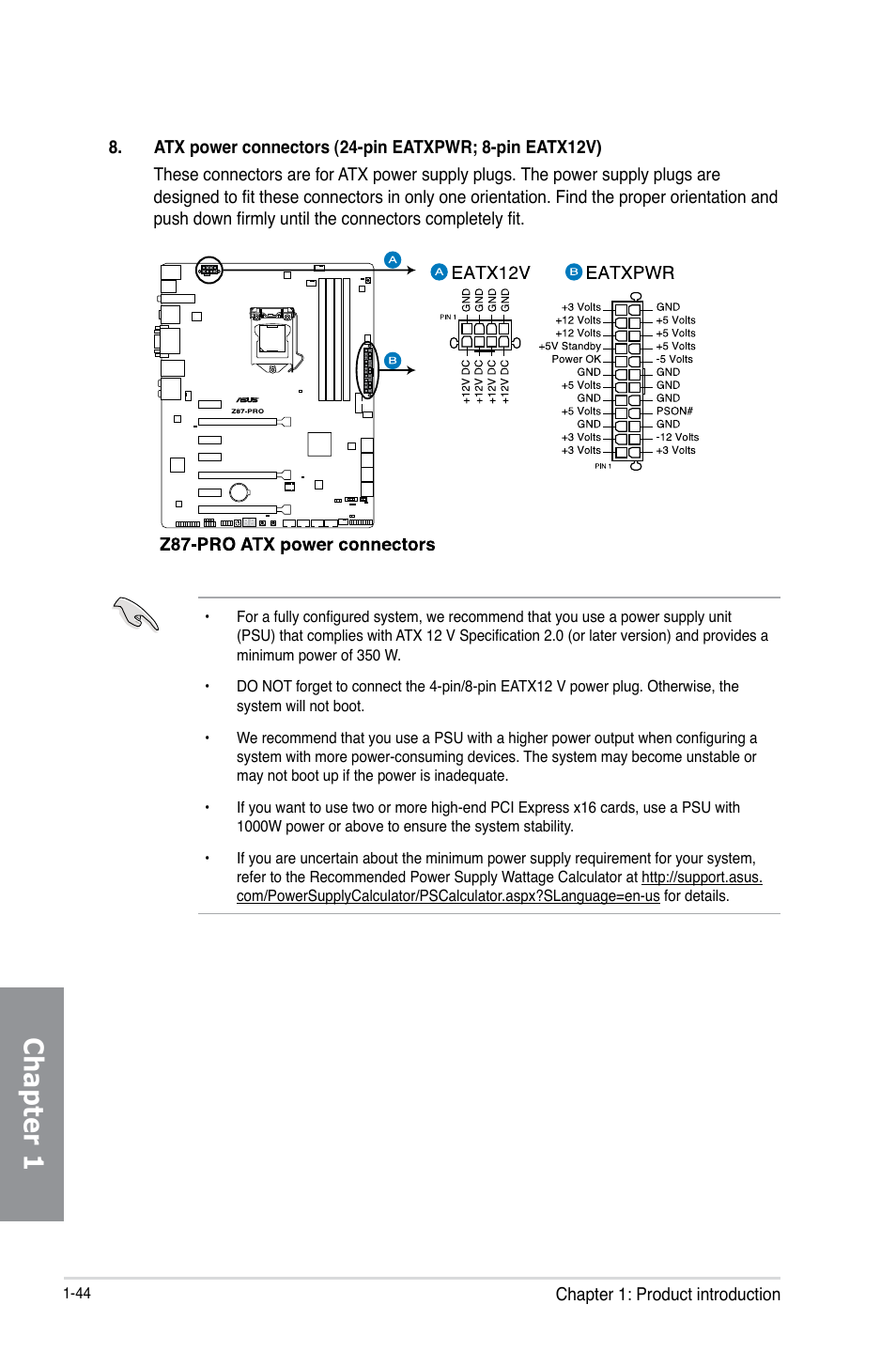 Chapter 1 | Asus Z87-PRO User Manual | Page 60 / 168