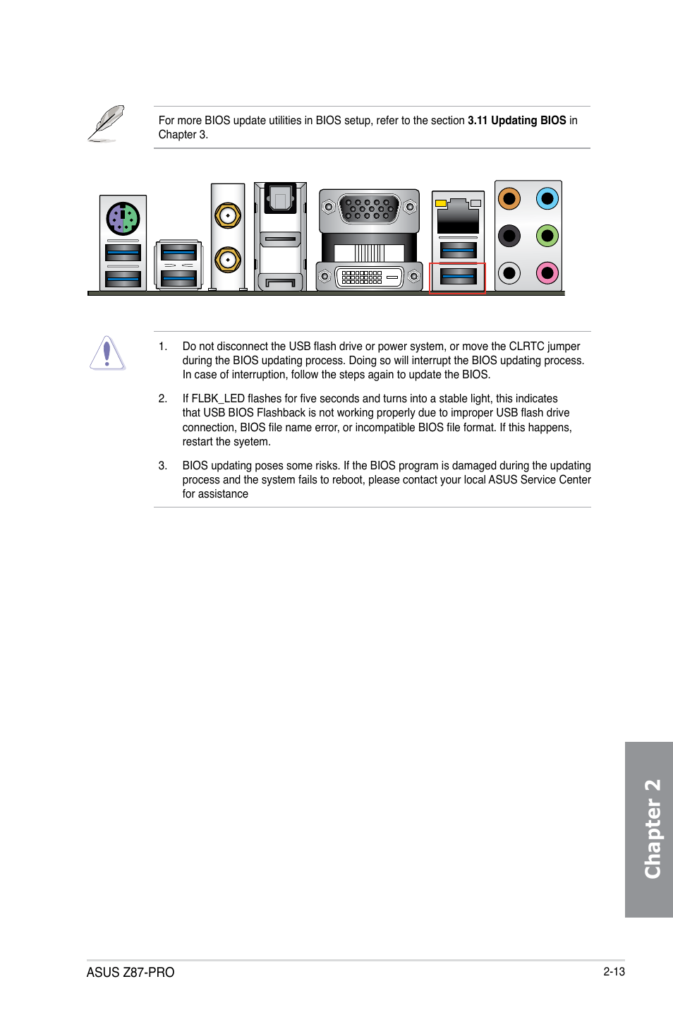 Chapter 2 | Asus Z87-PRO User Manual | Page 75 / 168