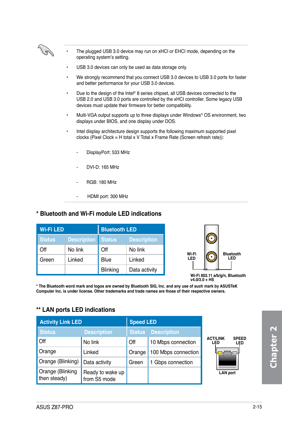 Chapter 2 | Asus Z87-PRO User Manual | Page 77 / 168