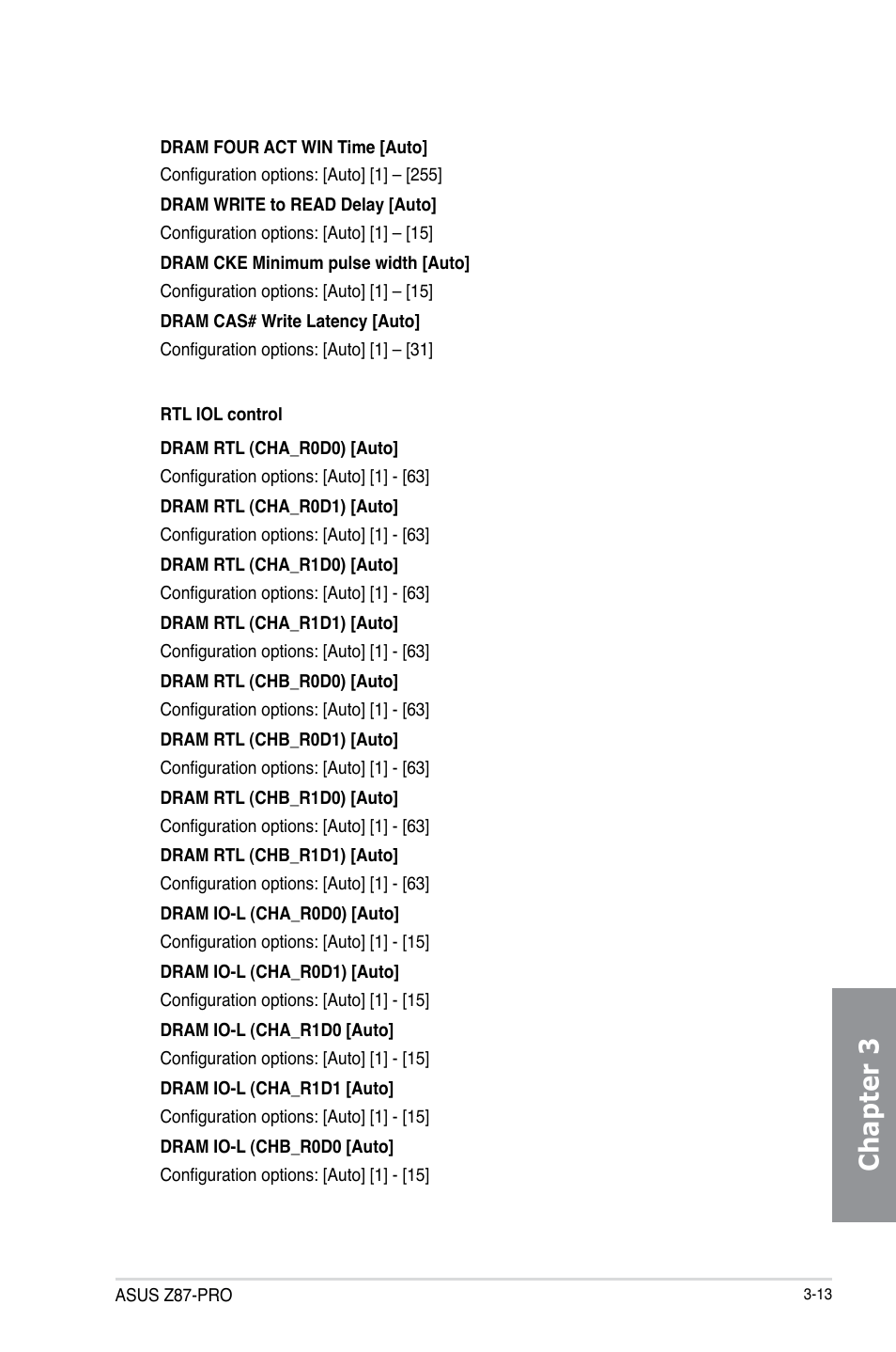 Chapter 3 | Asus Z87-PRO User Manual | Page 95 / 168