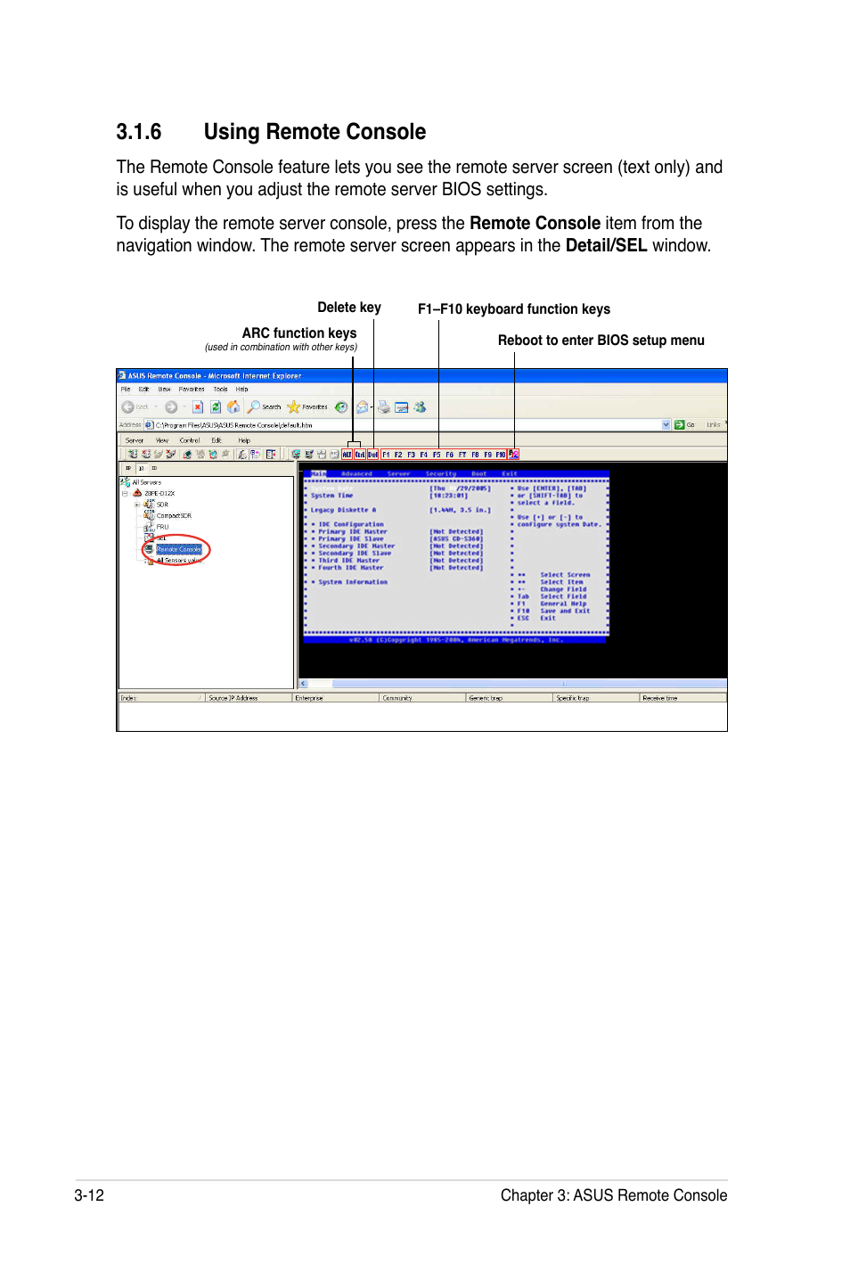 6 using remote console | Asus ASMB4-iKVM User Manual | Page 46 / 84