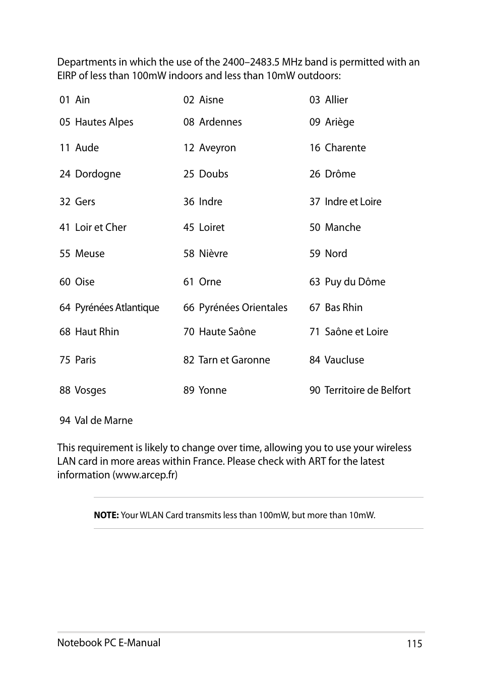 Asus V301LP User Manual | Page 115 / 126