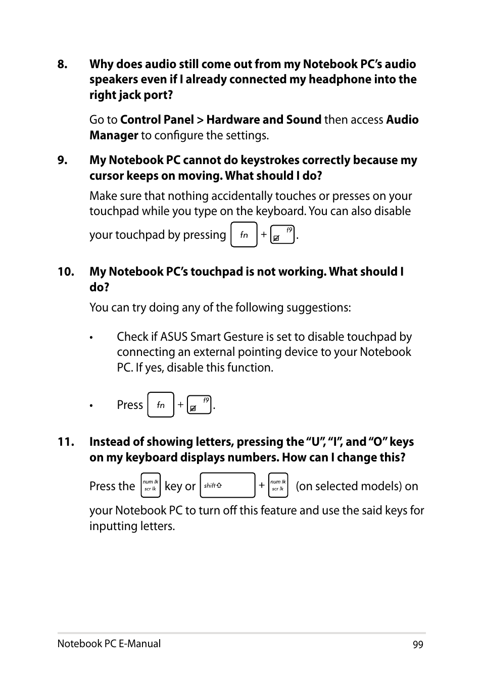 Asus V301LP User Manual | Page 99 / 126