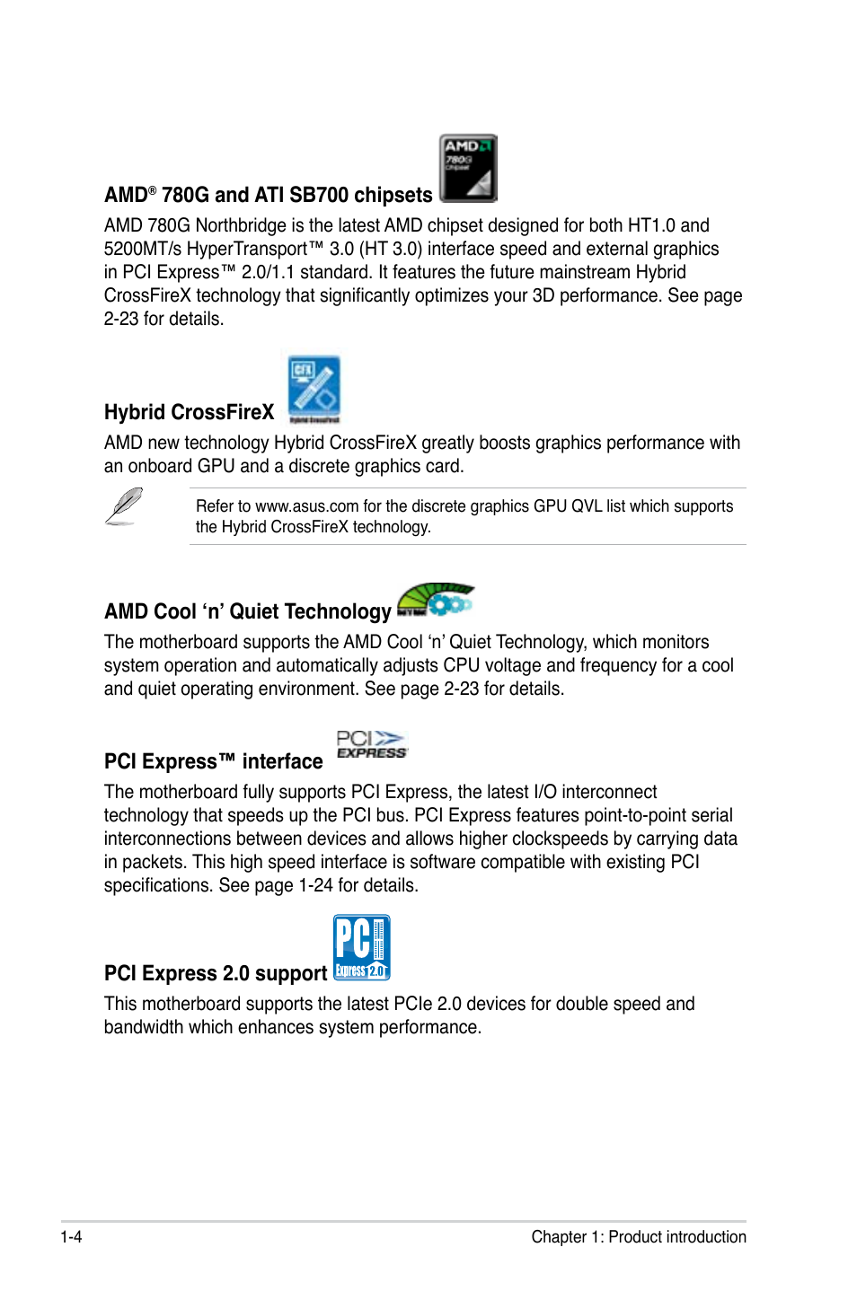 Asus M3A78-EH User Manual | Page 16 / 98