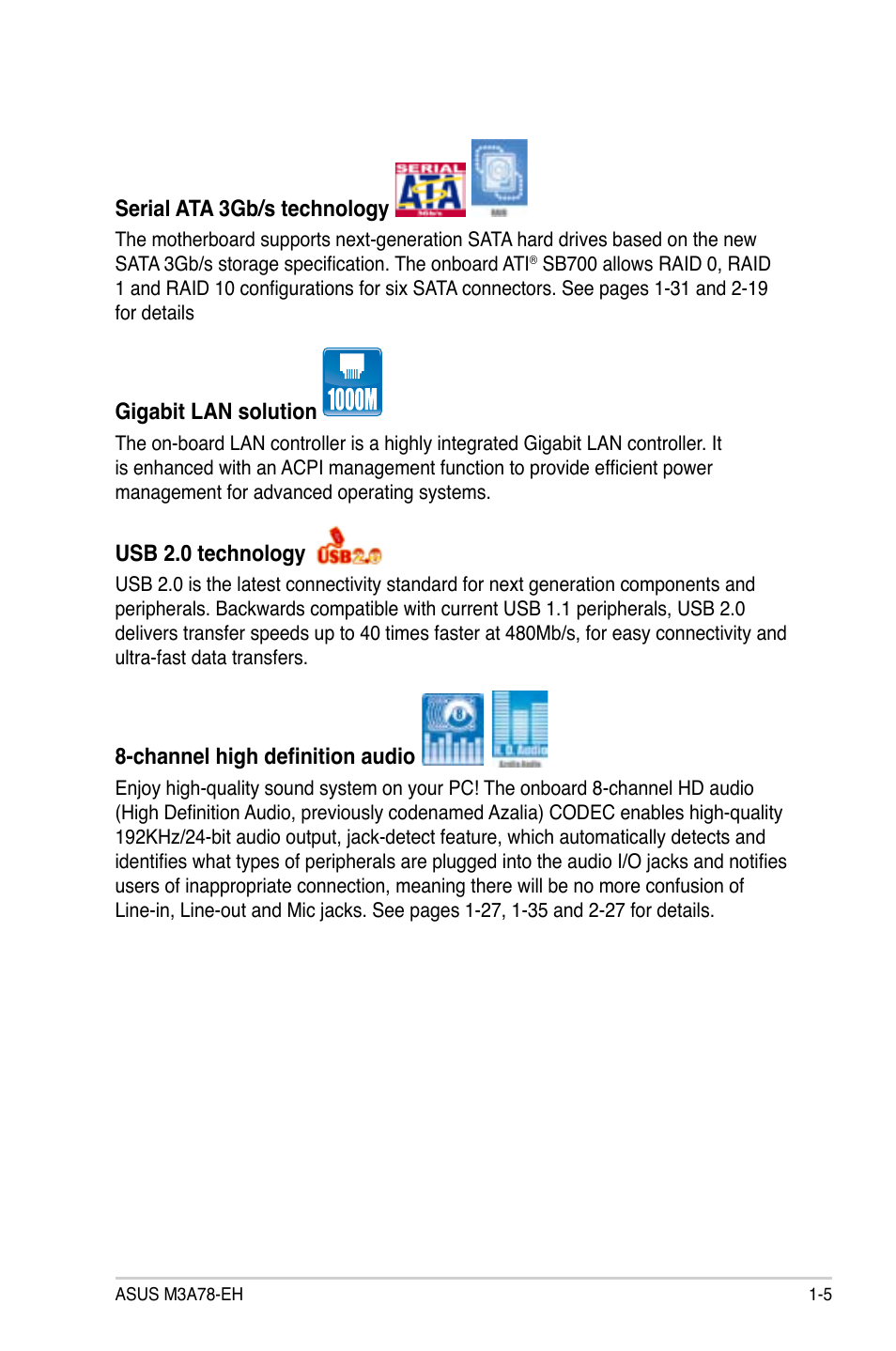 Asus M3A78-EH User Manual | Page 17 / 98