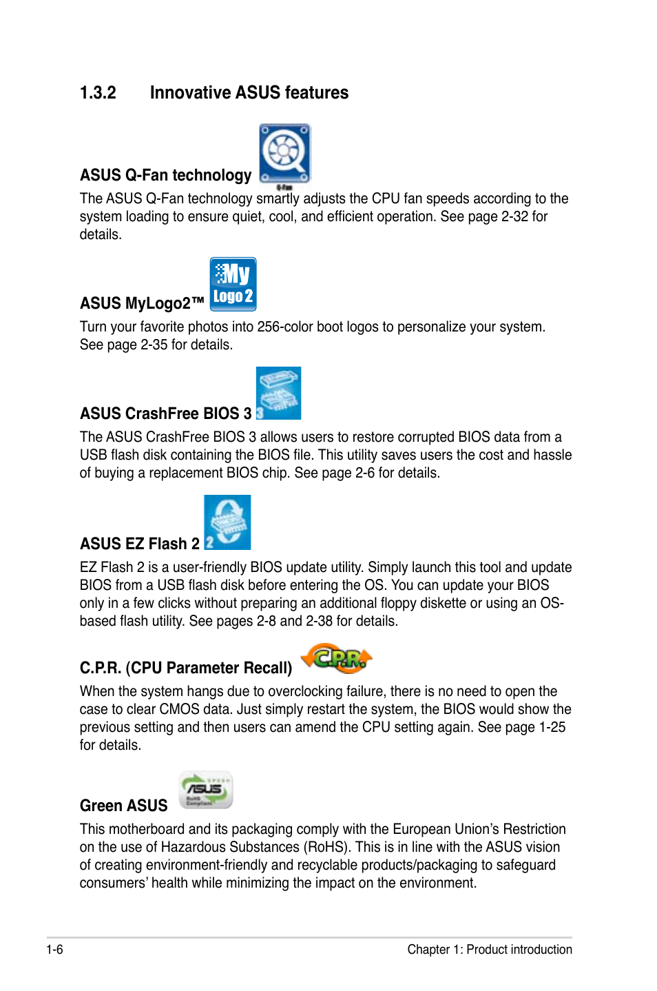 2 innovative asus features | Asus M3A78-EH User Manual | Page 18 / 98