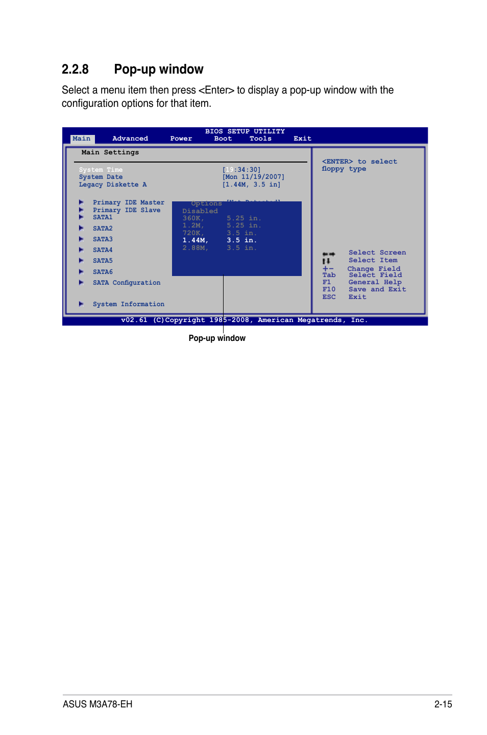8 pop-up window | Asus M3A78-EH User Manual | Page 65 / 98