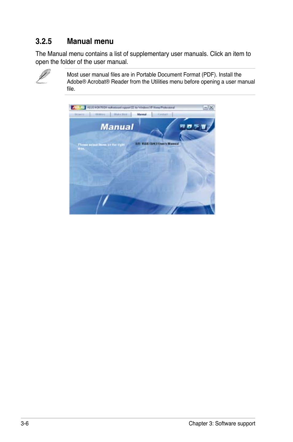 5 manual menu | Asus M3A78-EH User Manual | Page 96 / 98