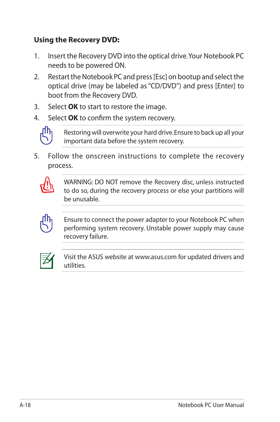 Asus R400N User Manual | Page 92 / 116