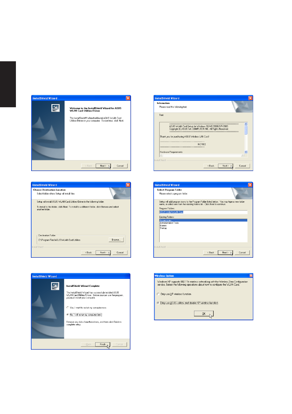 Wireless lan driver setup | Asus M5NP User Manual | Page 15 / 106