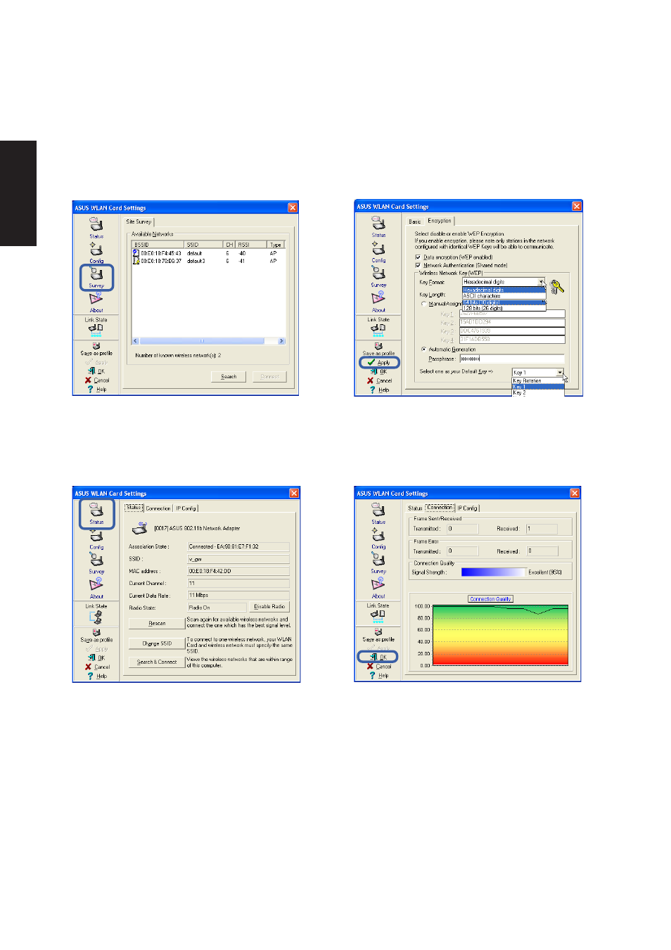 Asus wlan utility quick start (cont.) | Asus M5NP User Manual | Page 17 / 106