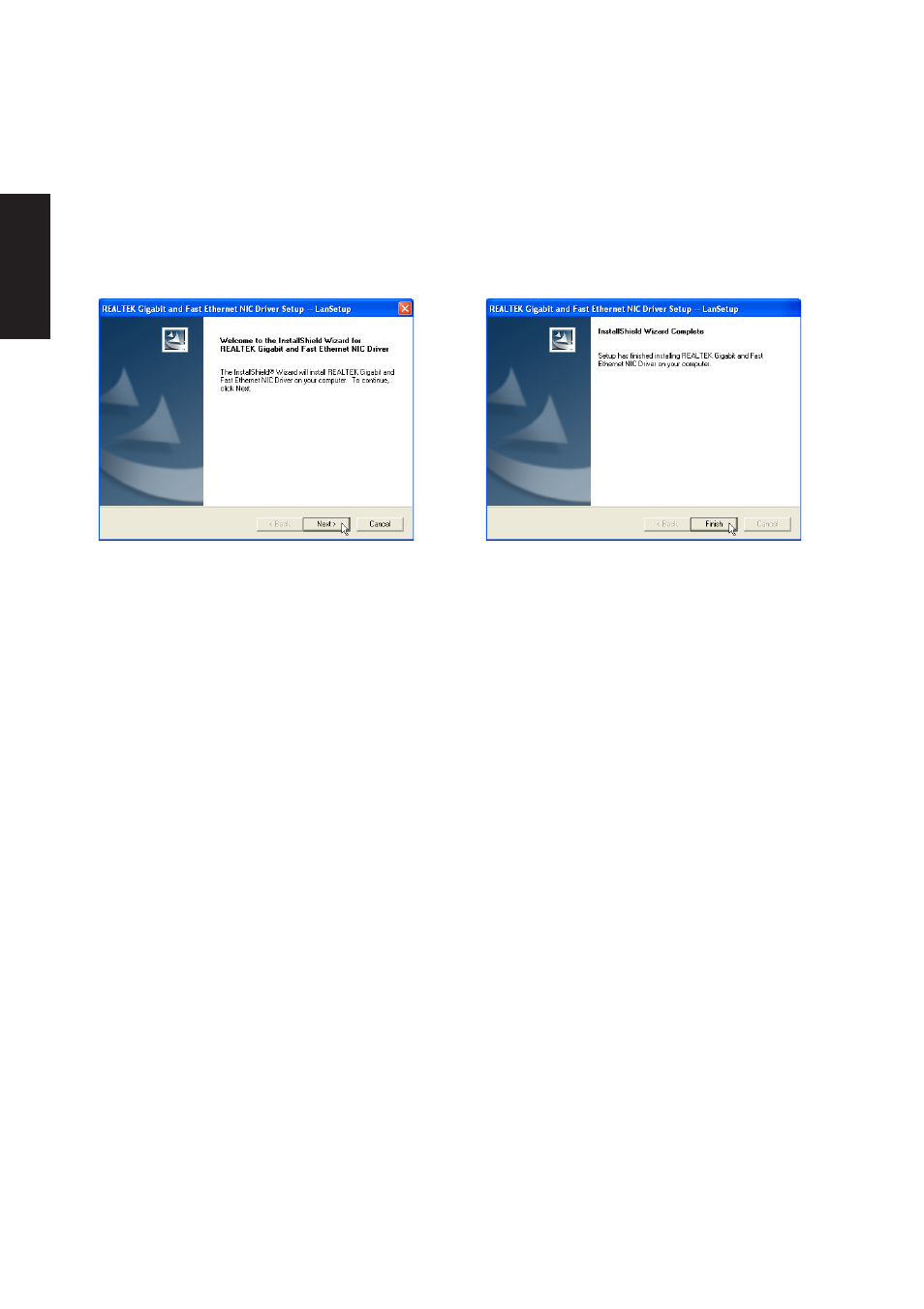 Lan driver setup | Asus M5NP User Manual | Page 33 / 106
