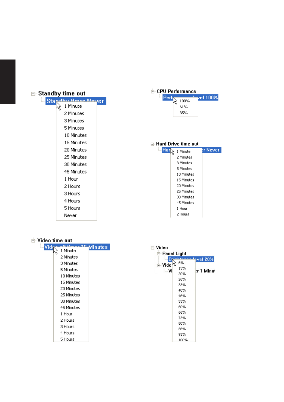 Power saving details | Asus M5NP User Manual | Page 61 / 106