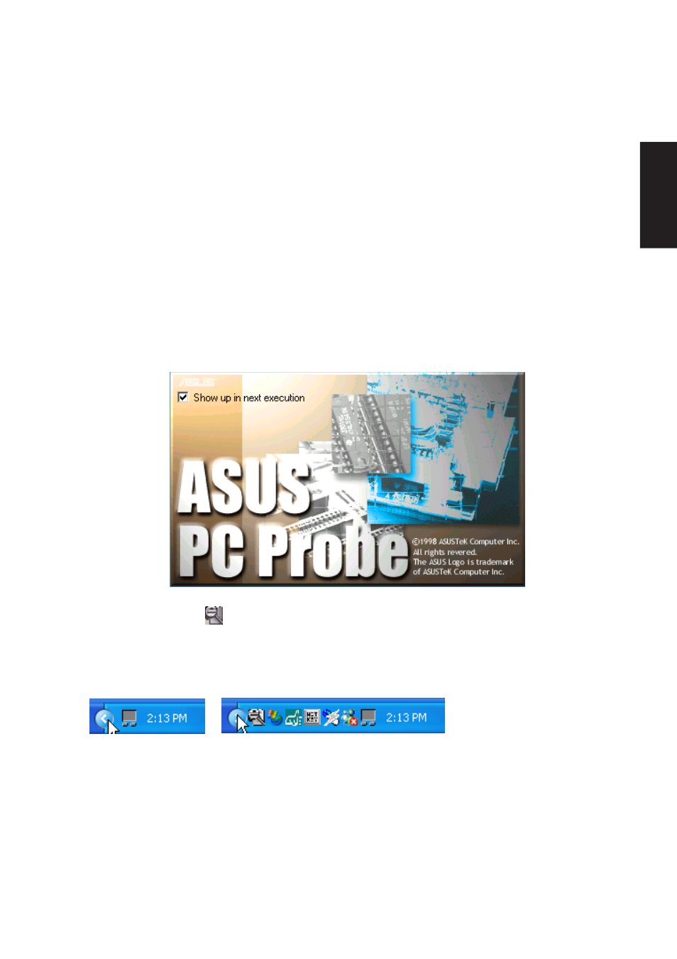 Asus probe reference, Starting asus probe | Asus M5NP User Manual | Page 64 / 106