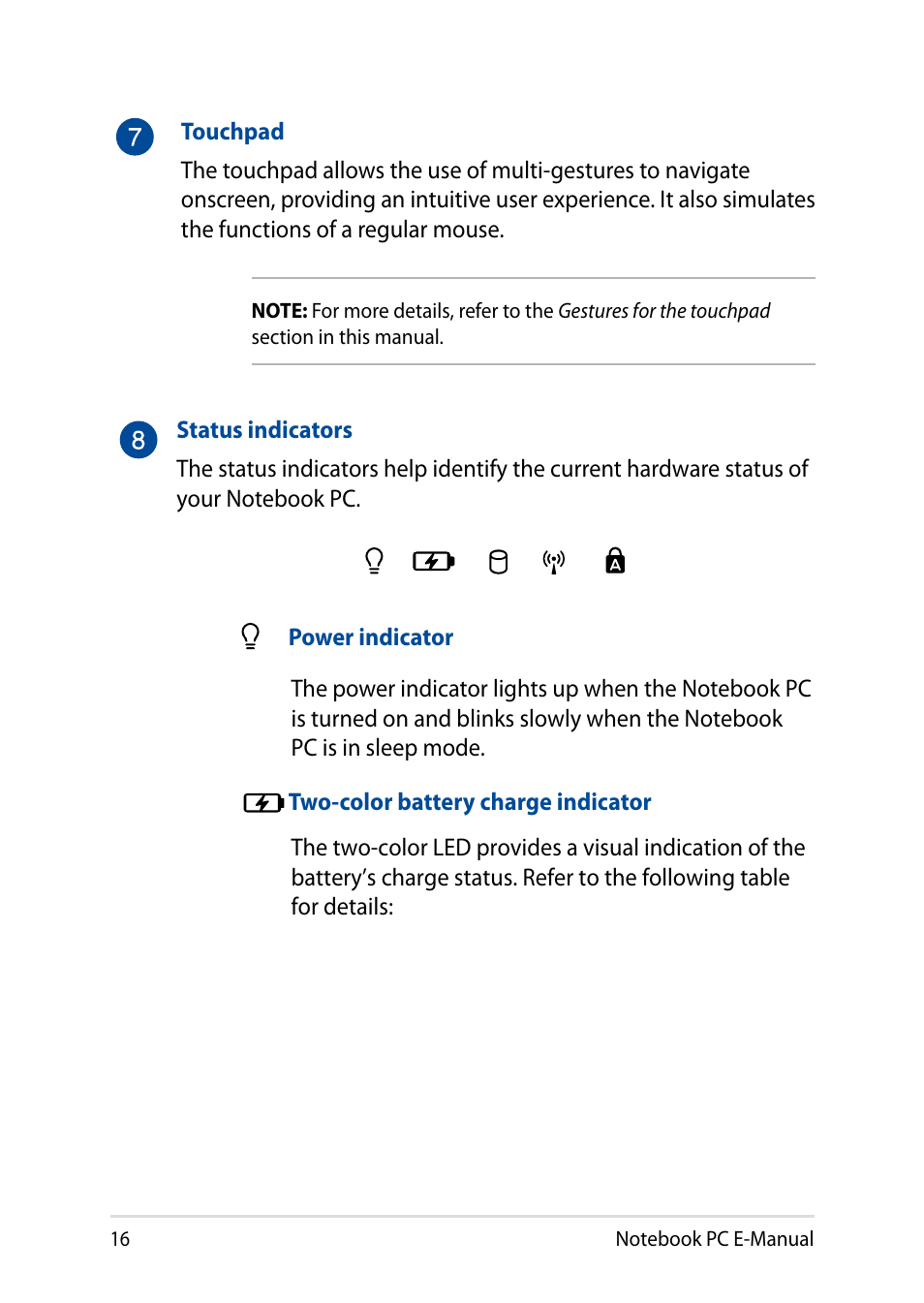 Asus X200MA User Manual | Page 16 / 120
