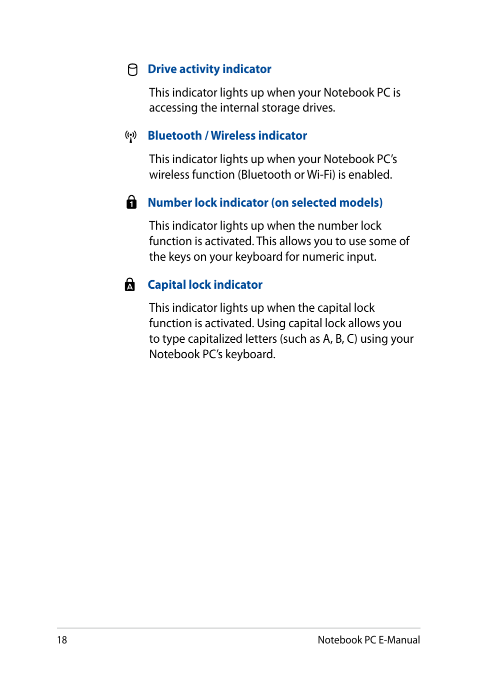 Asus X200MA User Manual | Page 18 / 120