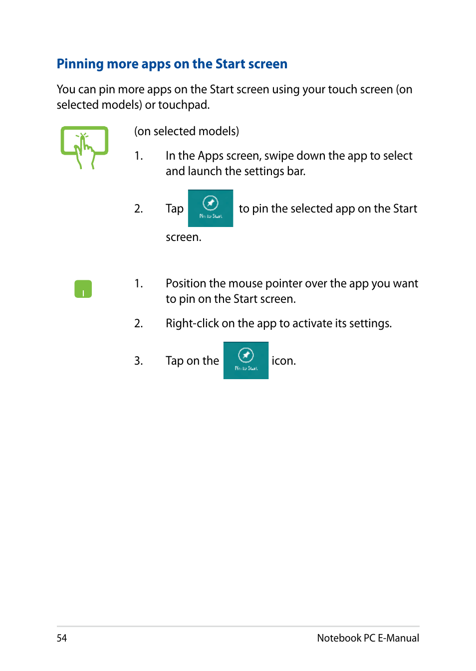 Asus X200MA User Manual | Page 54 / 120