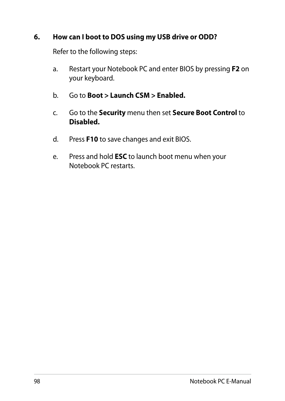 Asus X200MA User Manual | Page 98 / 120