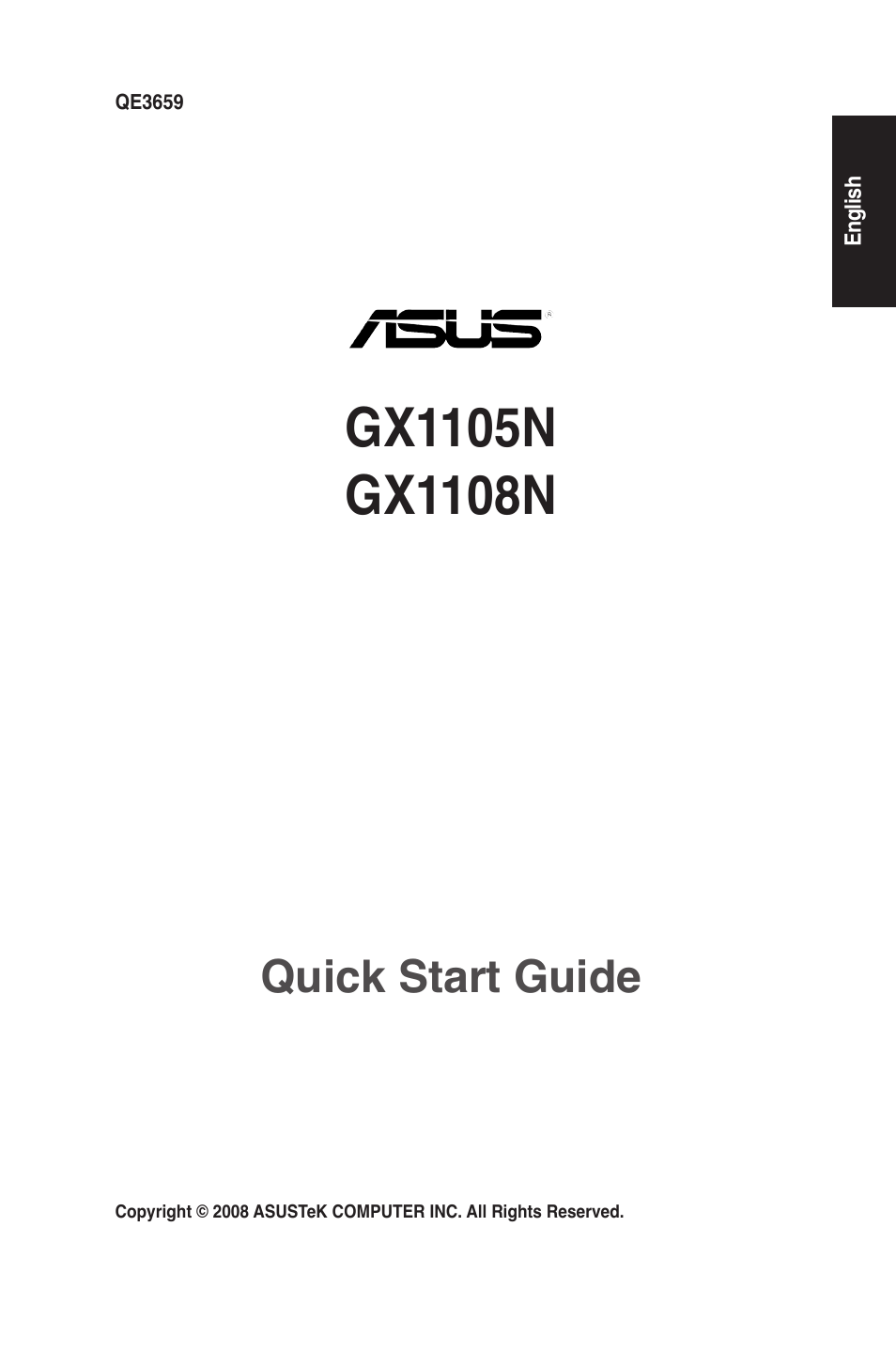 Asus GigaX1108N User Manual | 8 pages