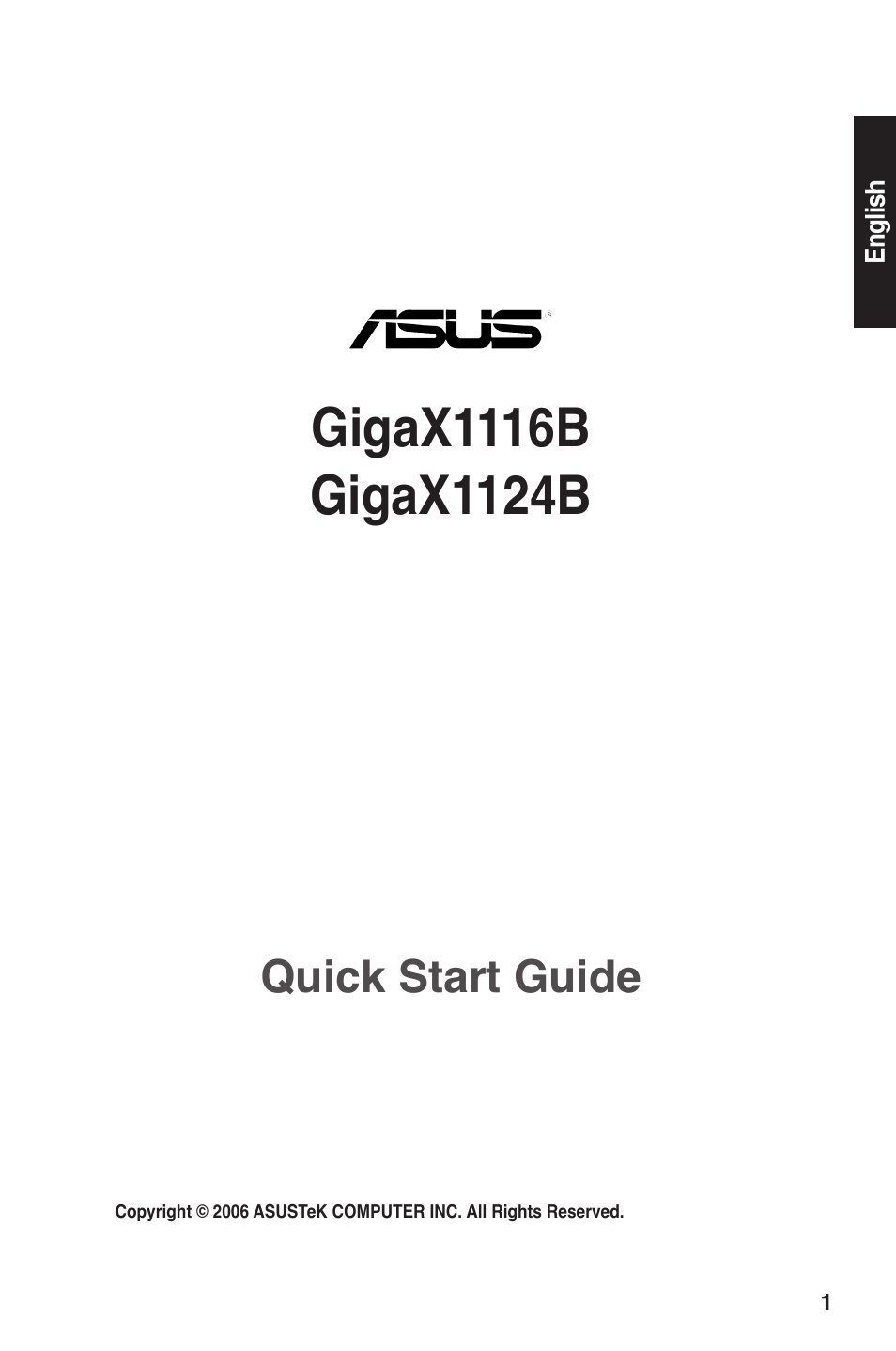 Quick.start.guide | Asus GigaX1124B User Manual | Page 2 / 97