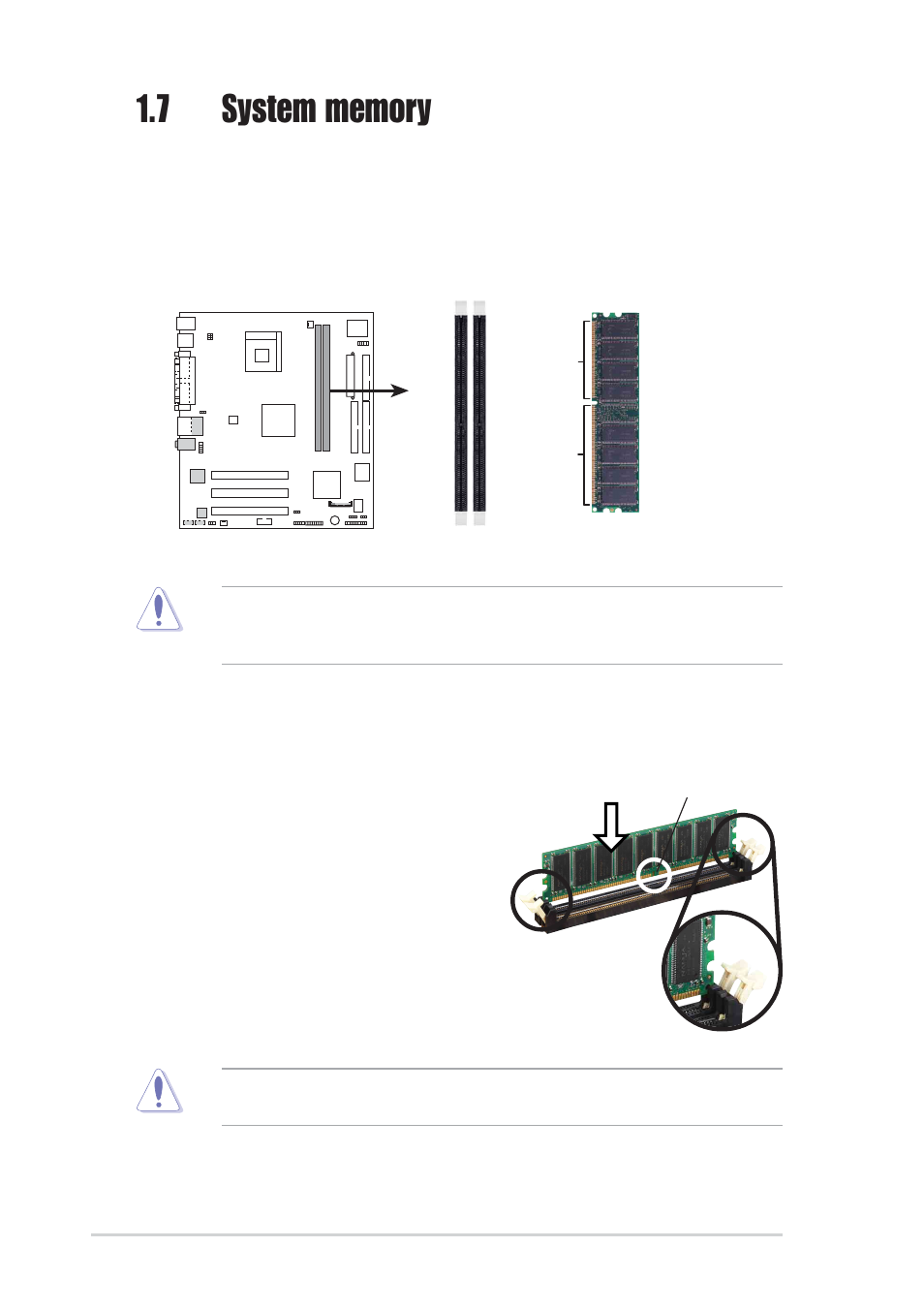 2 installing a dimm, 1 dimm sockets location | Asus P4BP-MX User Manual | Page 20 / 64