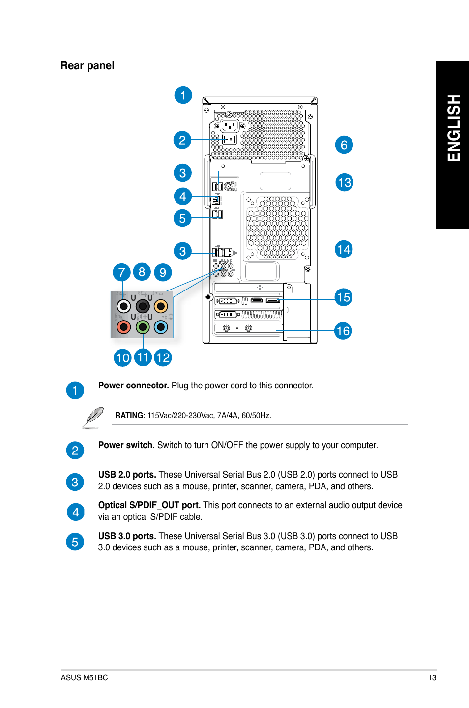 En gl is h en gl is h | Asus M51AC User Manual | Page 13 / 87