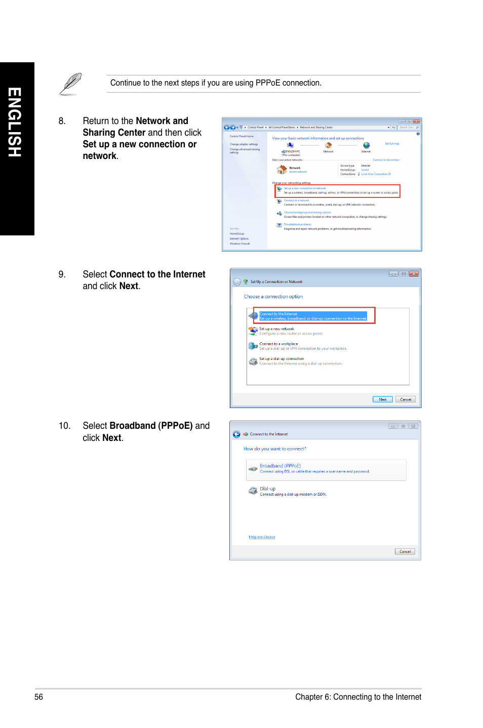 En gl is h en gl is h en gl is h en gl is h | Asus M51AC User Manual | Page 56 / 87