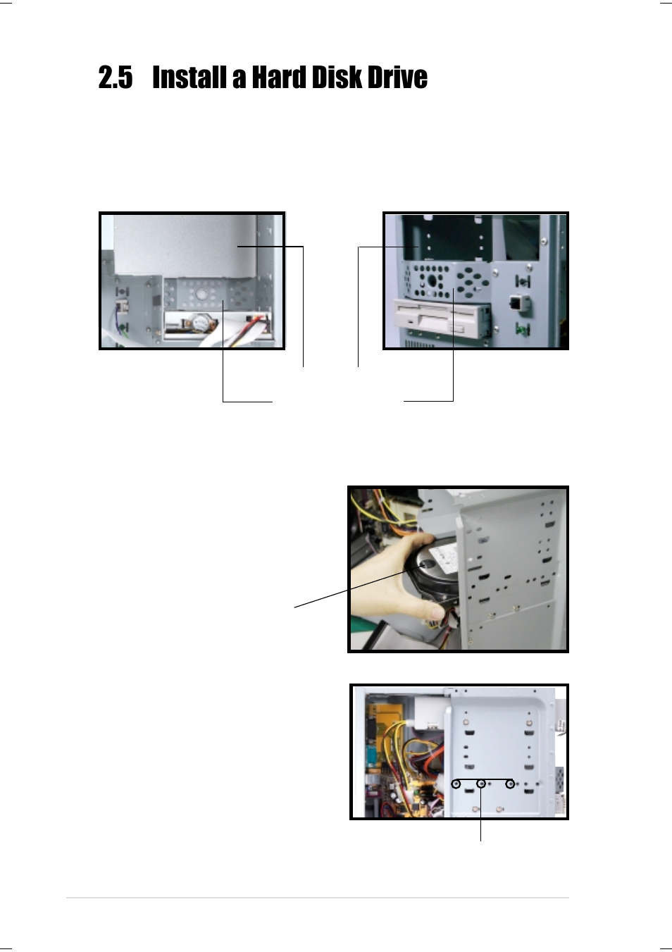 5 install a hard disk drive | Asus Terminator K7 User Manual | Page 22 / 110