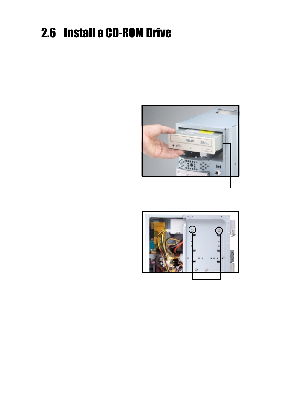 6 install a cd-rom drive | Asus Terminator K7 User Manual | Page 24 / 110