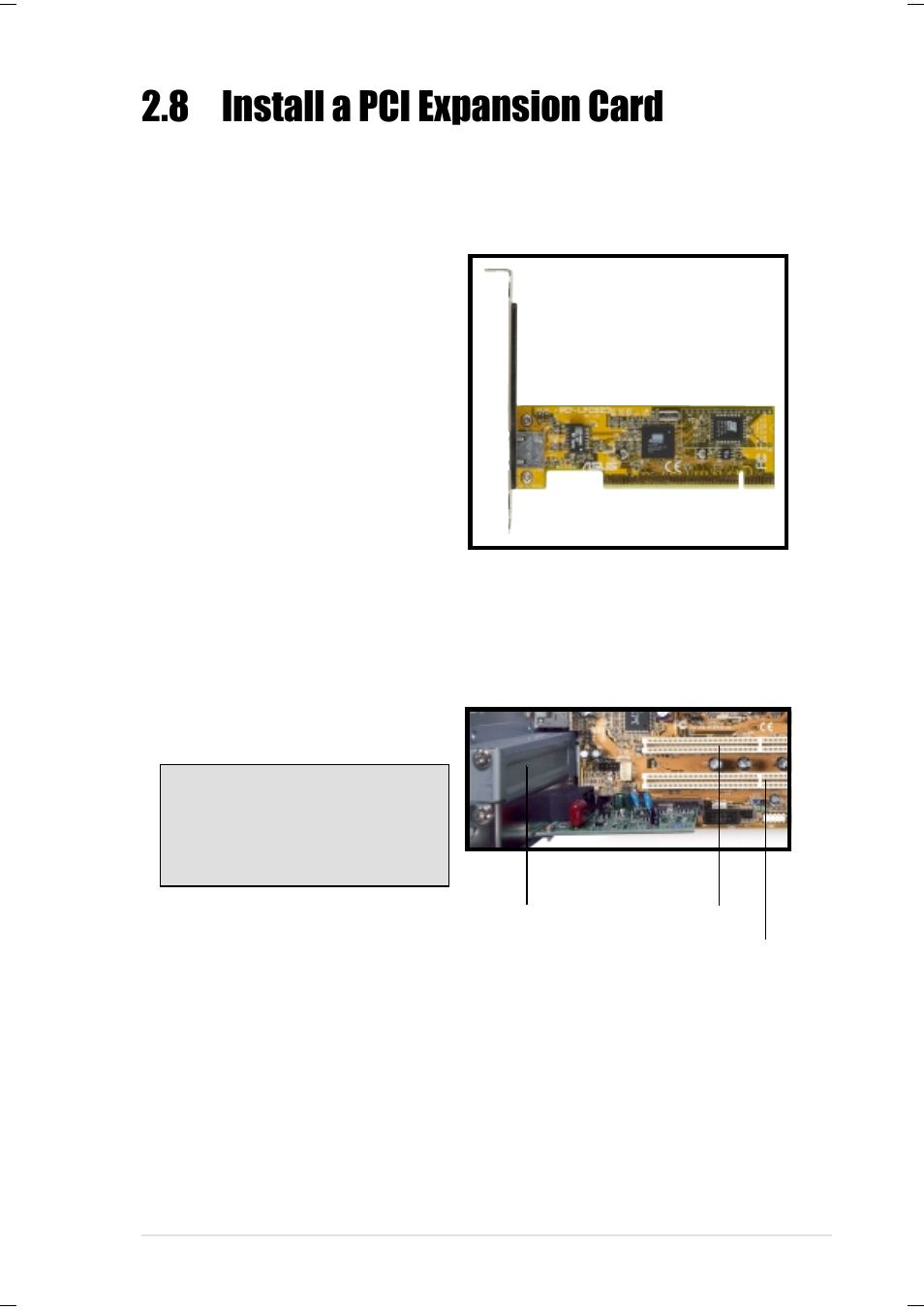 8 install a pci expansion card | Asus Terminator K7 User Manual | Page 27 / 110