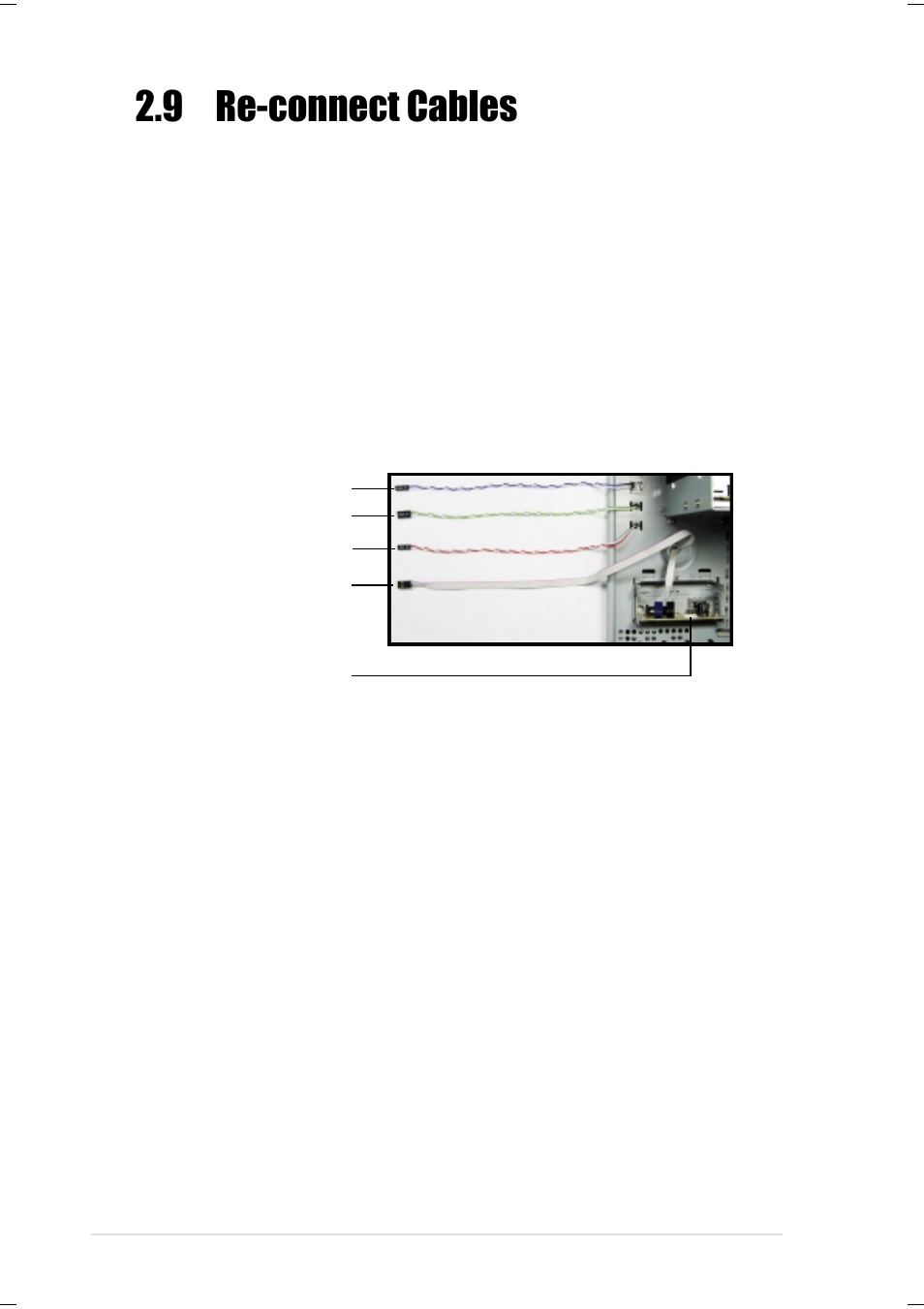 9 re-connect cables, 1 front panel cables | Asus Terminator K7 User Manual | Page 28 / 110