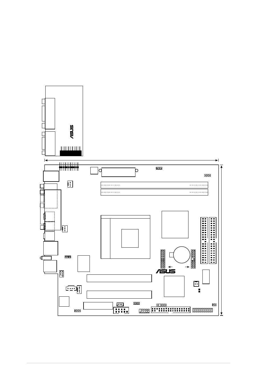 3 layout, 40 chapter 3: motherboard information, Socket 462 | Via vt8364a chipset, Pci slot 1, Pci slot 2 | Asus Terminator K7 User Manual | Page 40 / 110