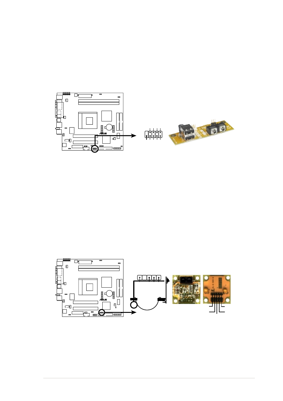 A7vc usb ports, Usb1, A7vc infrared module connector | Asus Terminator K7 User Manual | Page 55 / 110