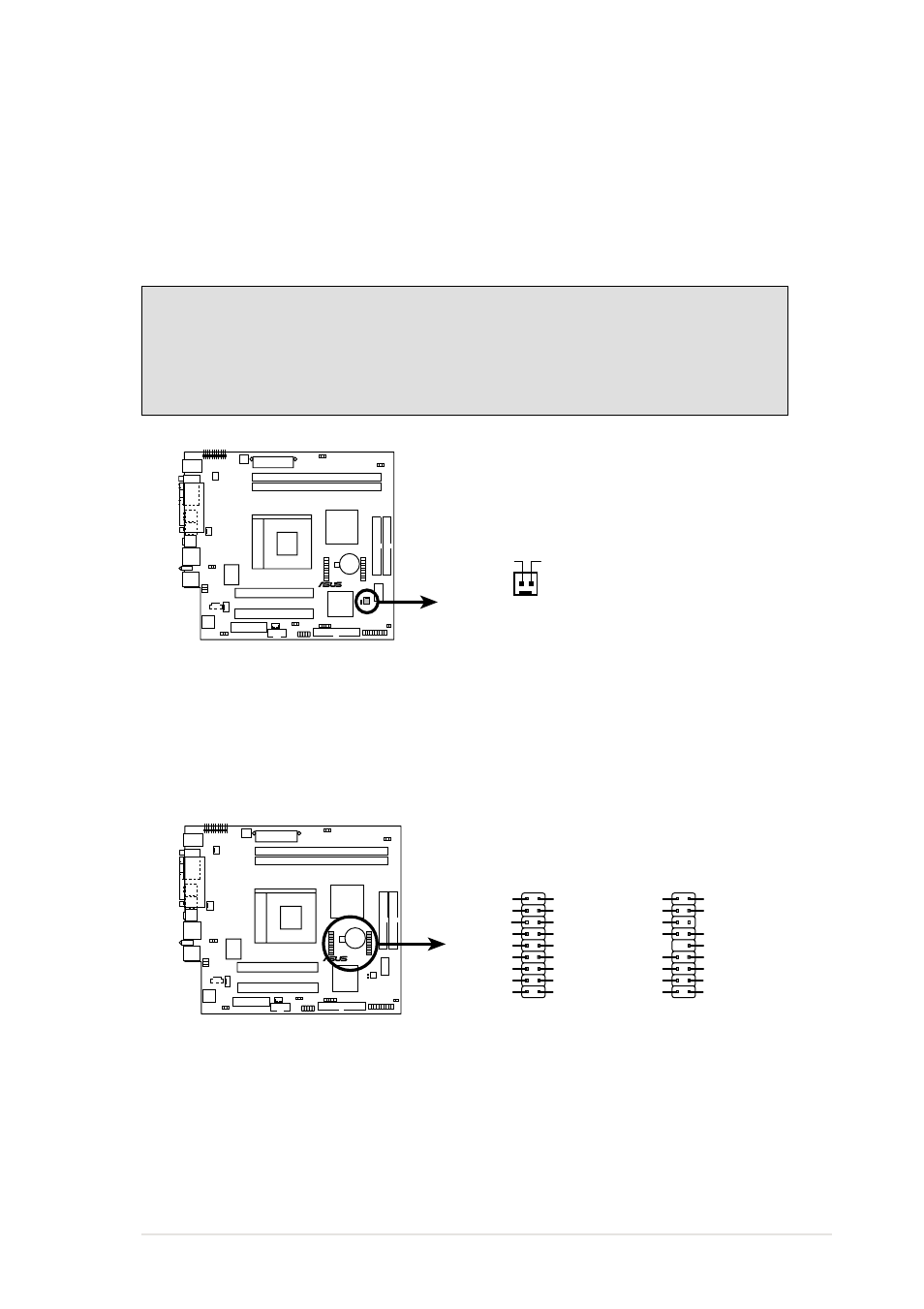 Asus terminator k7 barebone system 59, A7vc wake-on-ring connector wor, A7vc lcd-tv headers lcdtv | Asus Terminator K7 User Manual | Page 59 / 110