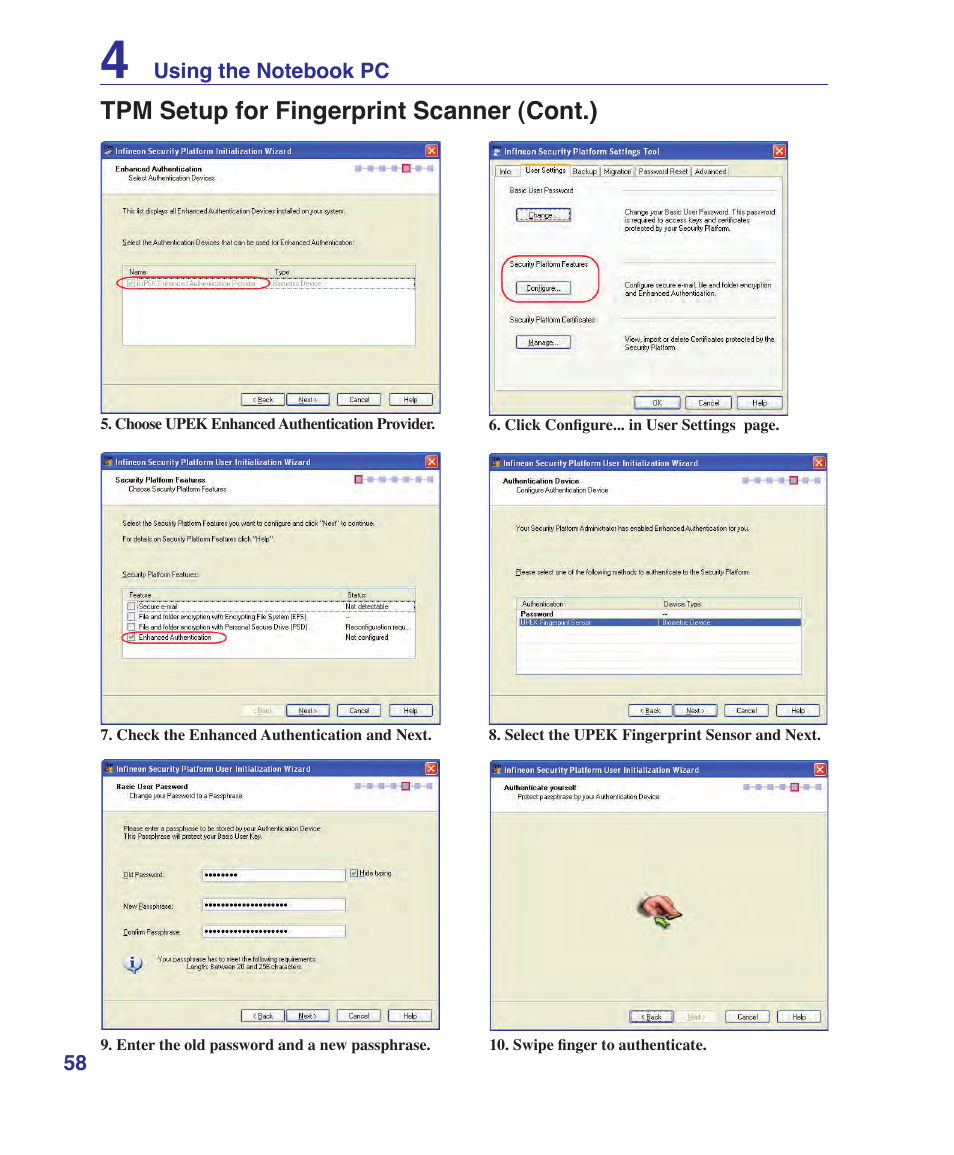 Asus U1 User Manual | Page 58 / 91