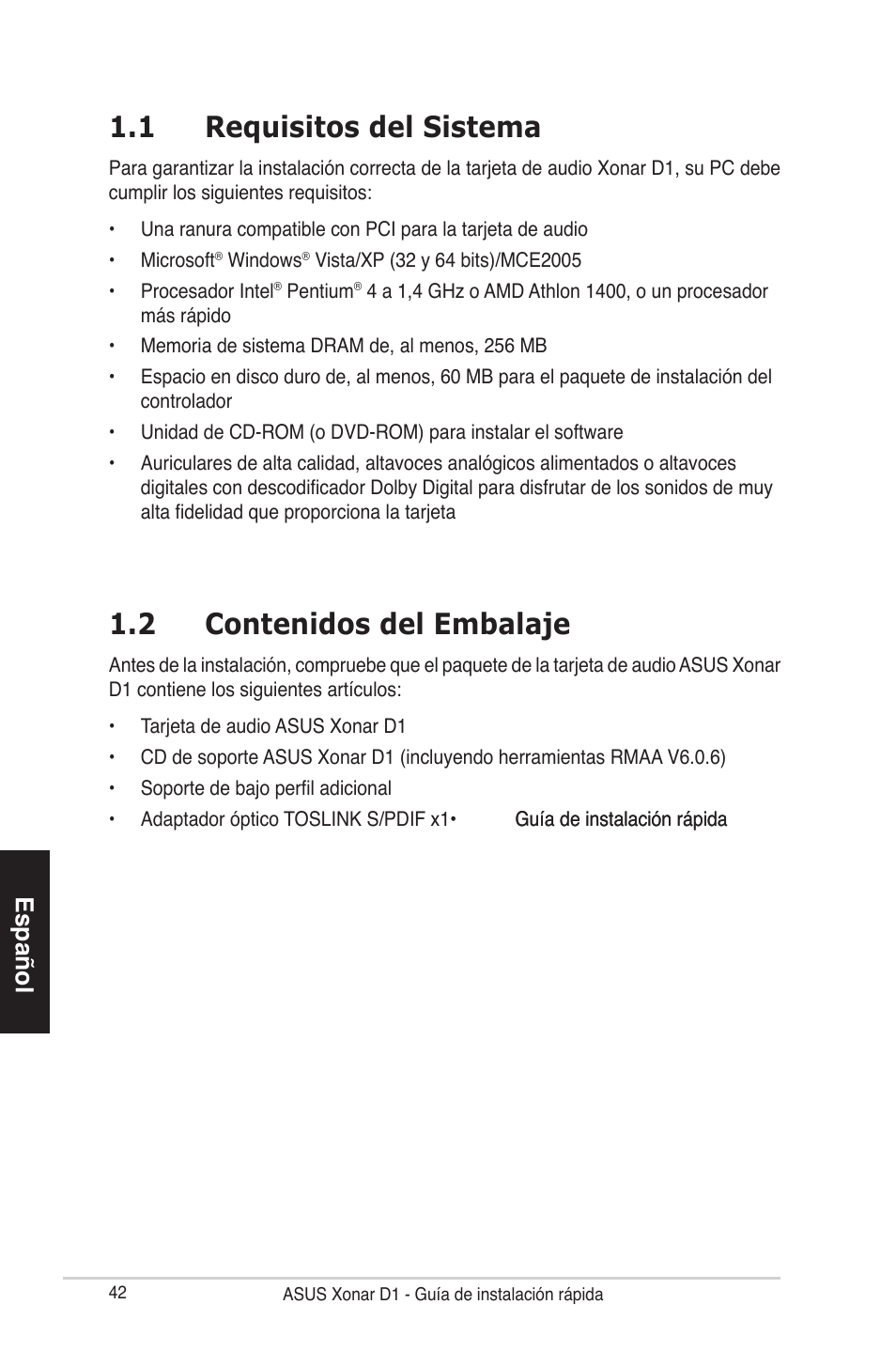 Asus Xonar D1 User Manual | Page 42 / 80