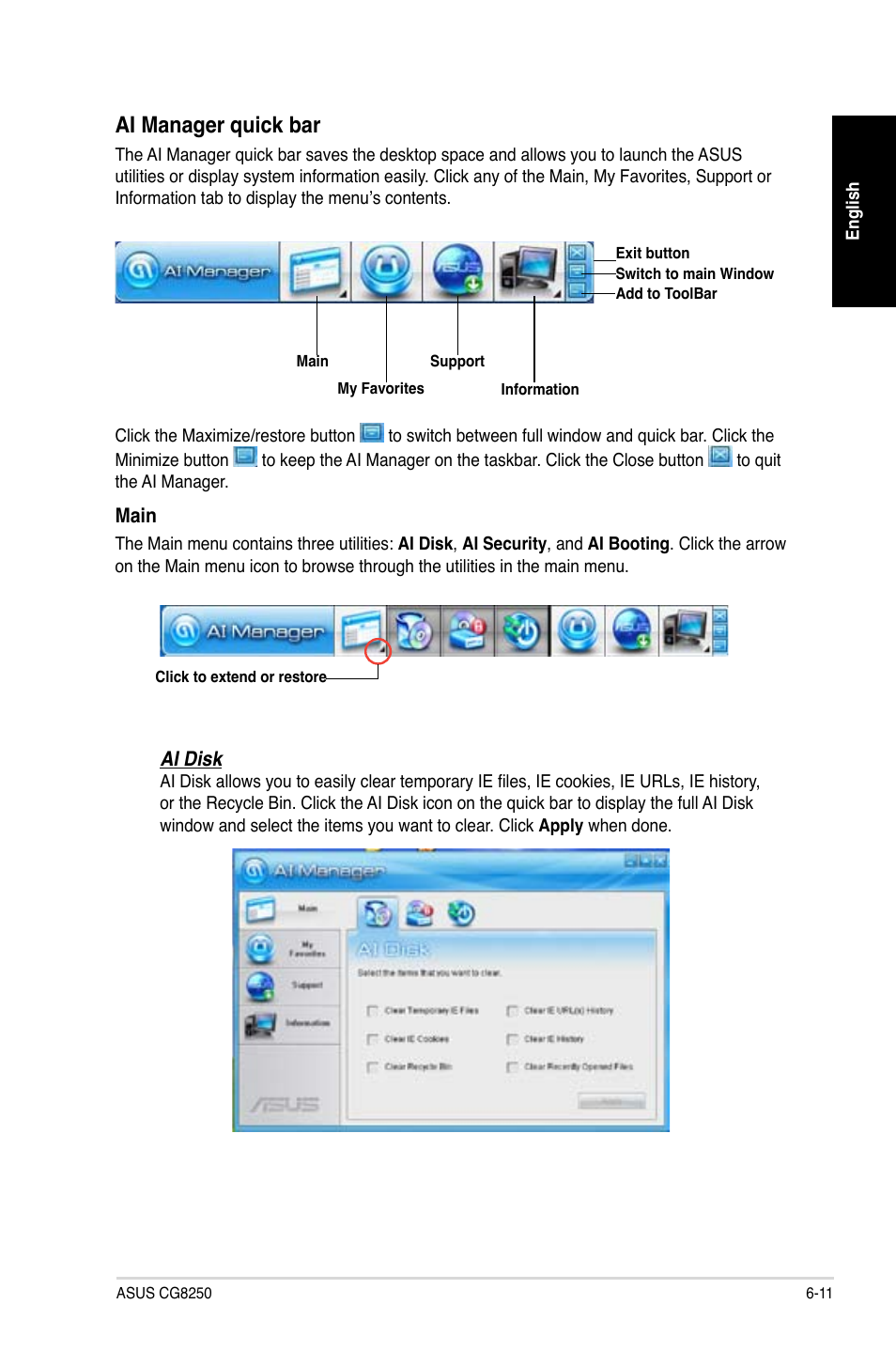 Ai manager quick bar | Asus CG8250 User Manual | Page 63 / 243