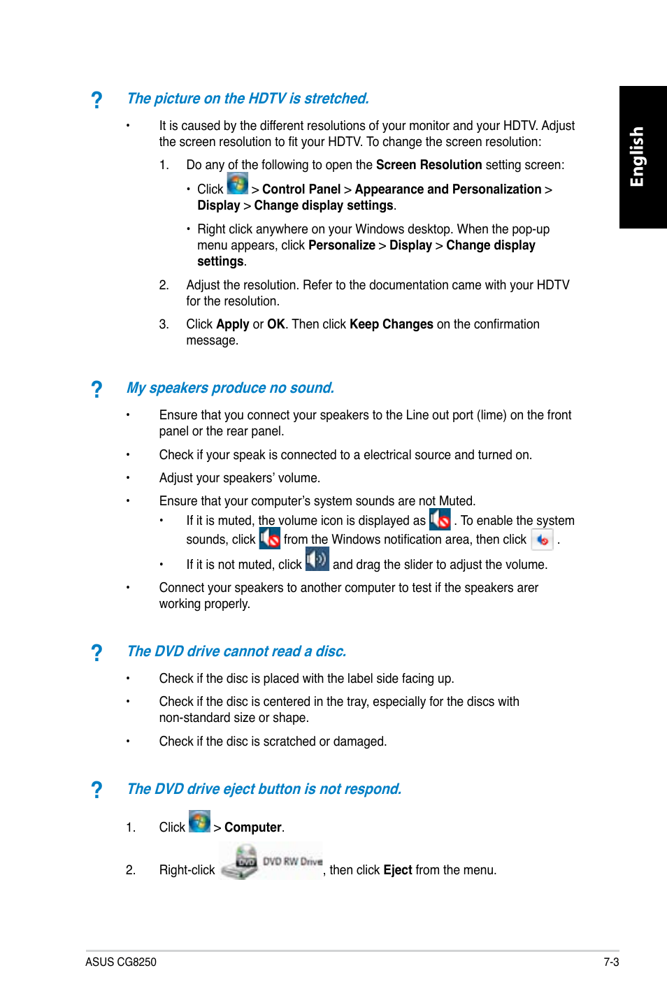 English | Asus CG8250 User Manual | Page 75 / 243