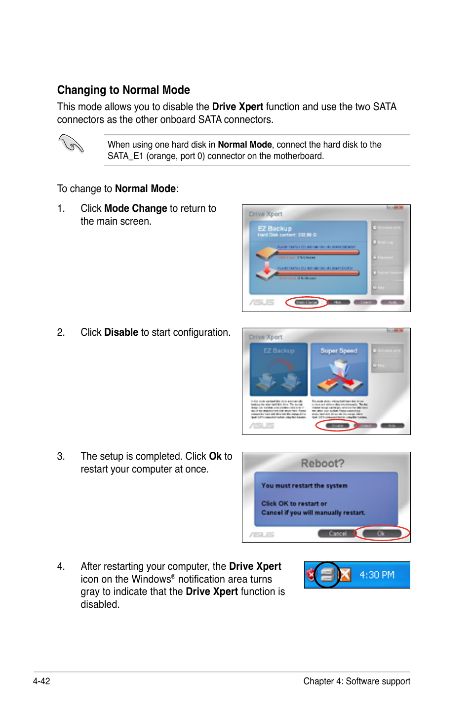 Changing to normal mode | Asus P5Q Deluxe User Manual | Page 158 / 192