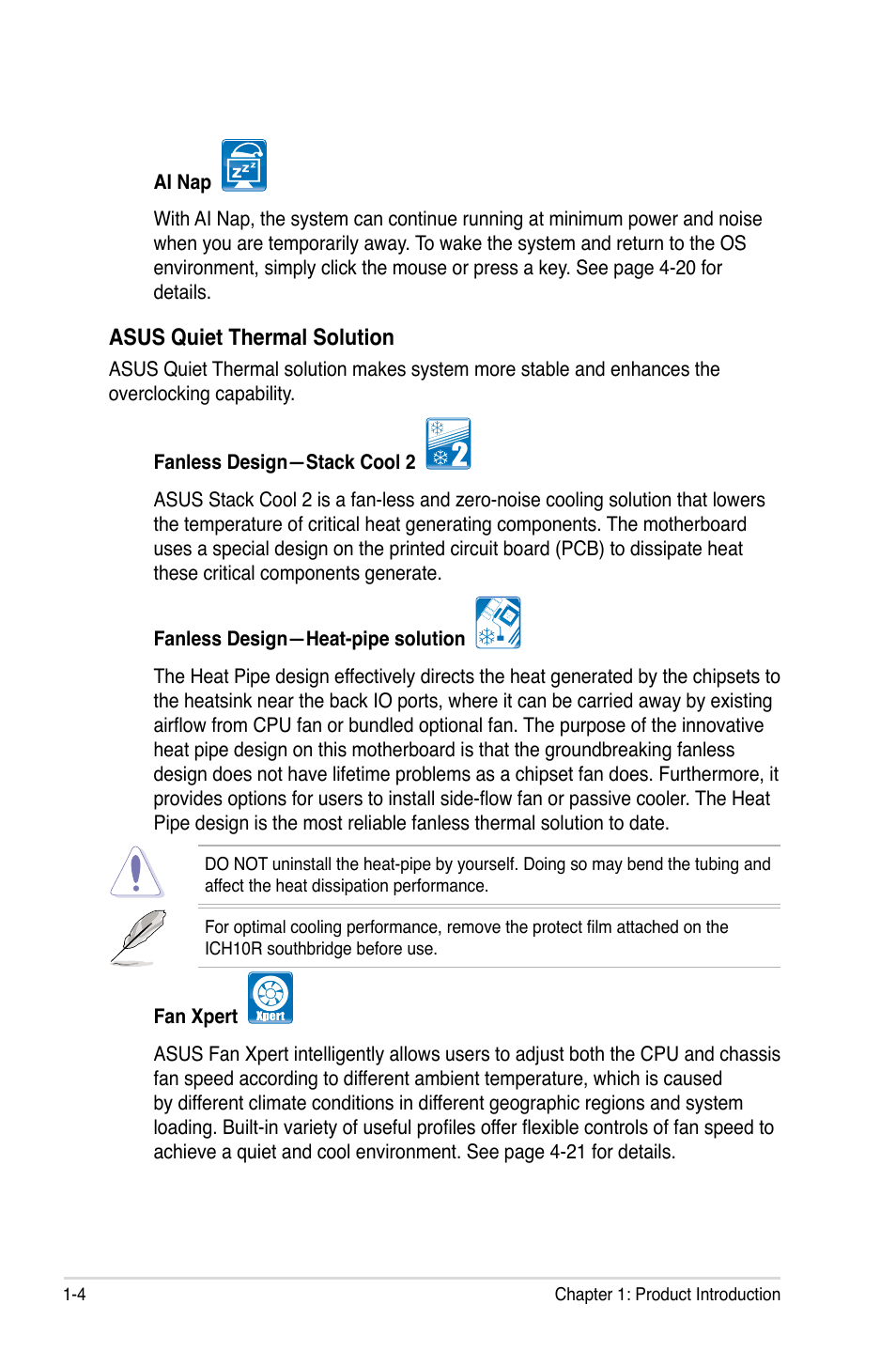 Asus P5Q Deluxe User Manual | Page 20 / 192