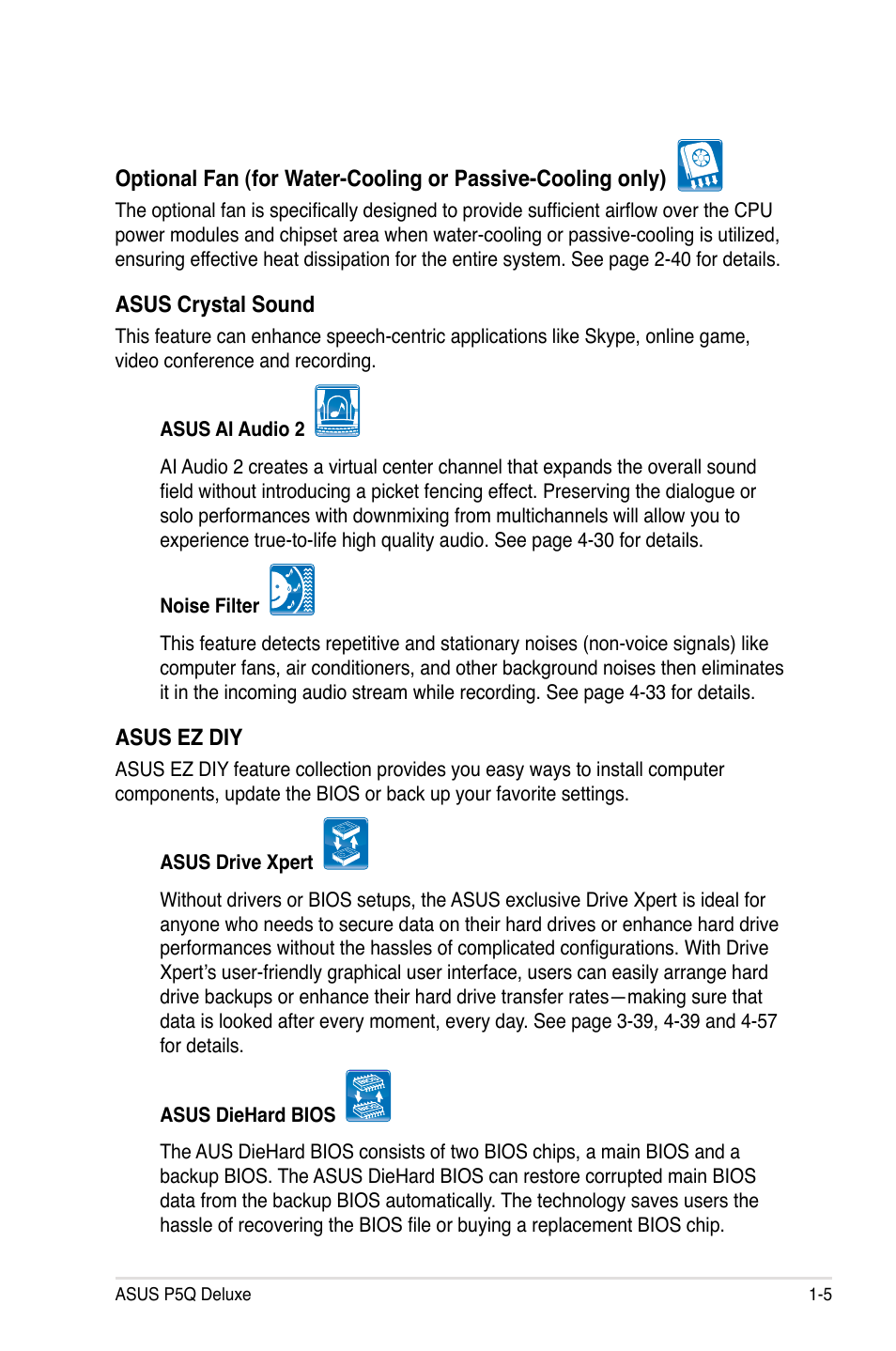 Asus P5Q Deluxe User Manual | Page 21 / 192