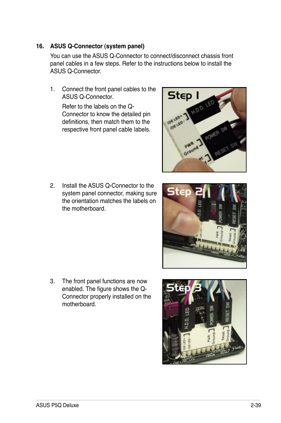 Asus P5Q Deluxe User Manual | Page 65 / 192