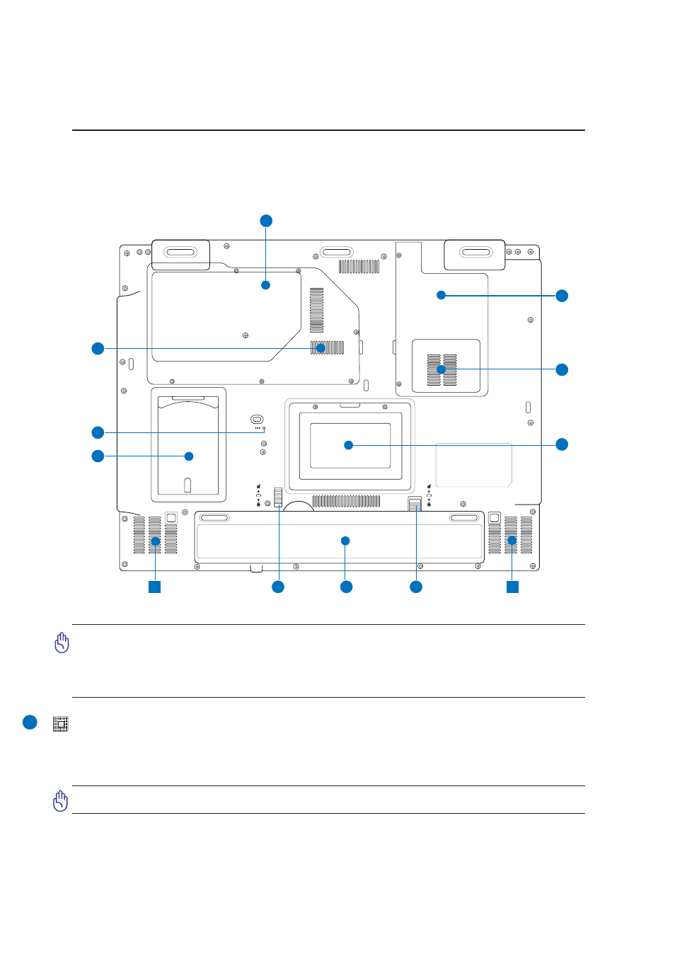 Bottom side | Asus A7Vc User Manual | Page 14 / 76