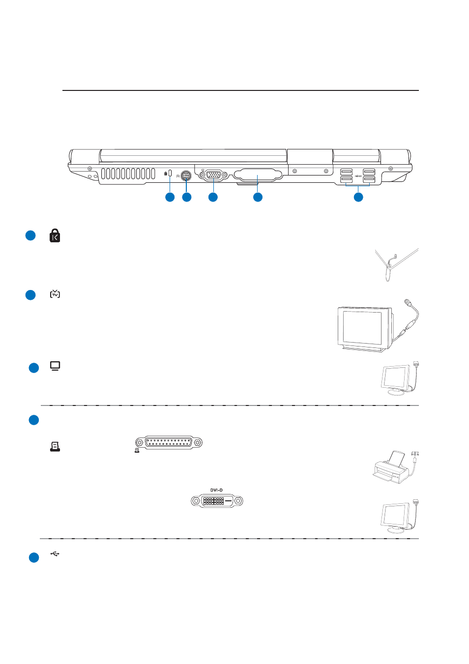 Rear side | Asus A7Vc User Manual | Page 19 / 76