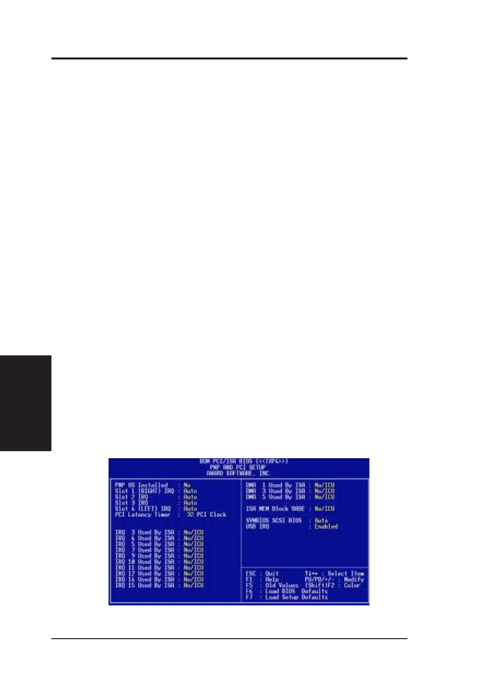 Iv. bios software, Pnp and pci setup | Asus TXP4 User Manual | Page 48 / 64