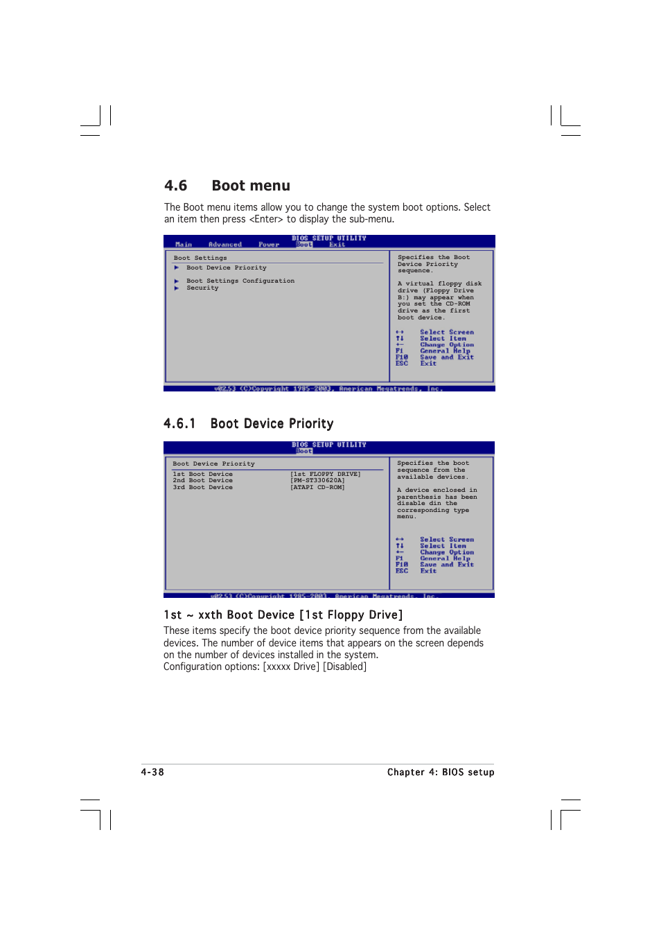 6 boot menu | Asus P5WD2 User Manual | Page 106 / 150