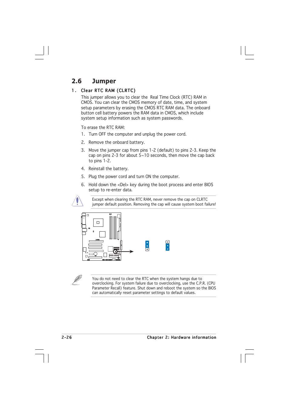 6 jumper | Asus P5WD2 User Manual | Page 50 / 150